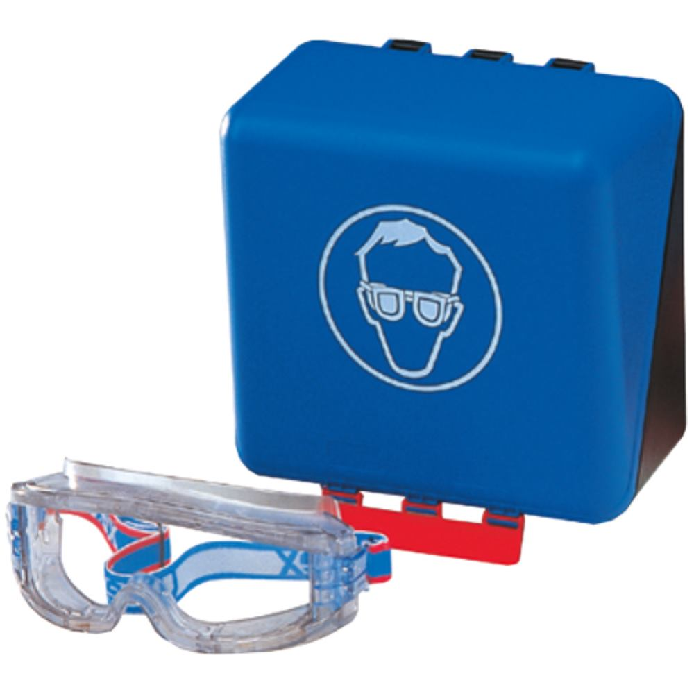 Veiligheidsdoos voor bril 236x225x125 mm blauw
