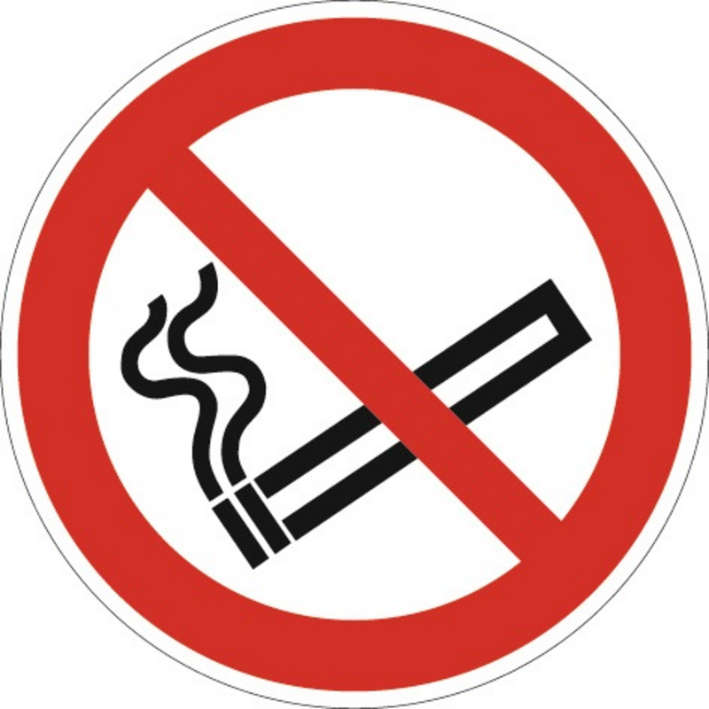 Verbotszeichen ASR A1.3/DIN EN ISO 7010 Rauchen ve