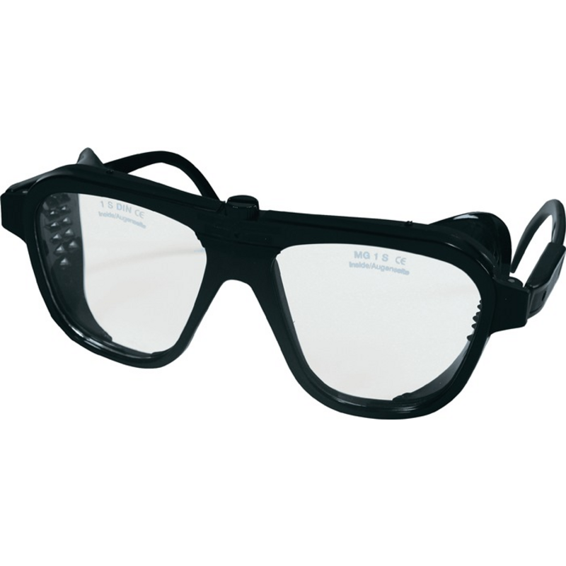 Schutzbrille EN 166 Bügel schwarz,Scheibe klar Nyl