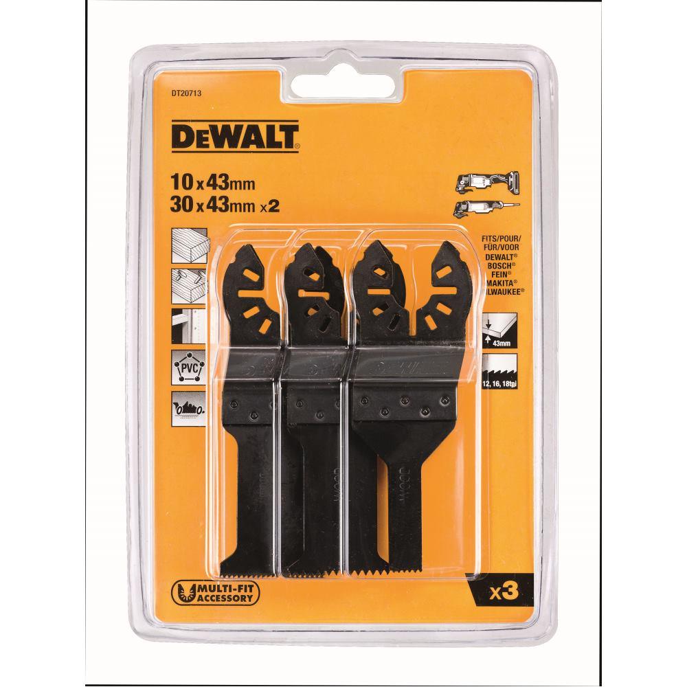 3-pc. Multi -tool -accessoires Set DT20713