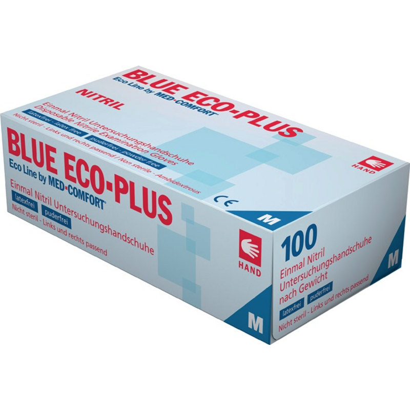 Einw.-Handsch.Blue Eco Plus Gr.L blau Nitril 100 S