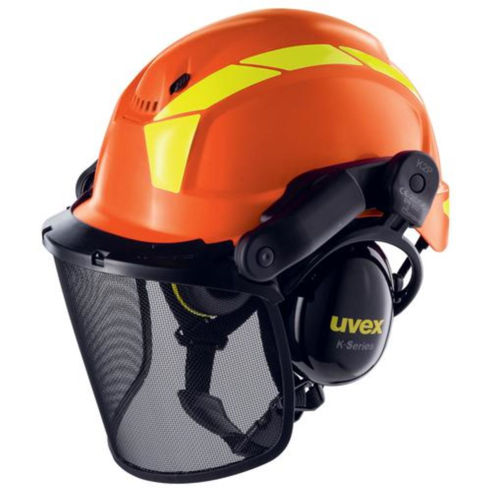 Beschermende helm pheos oranje met ventilatie | 9774237