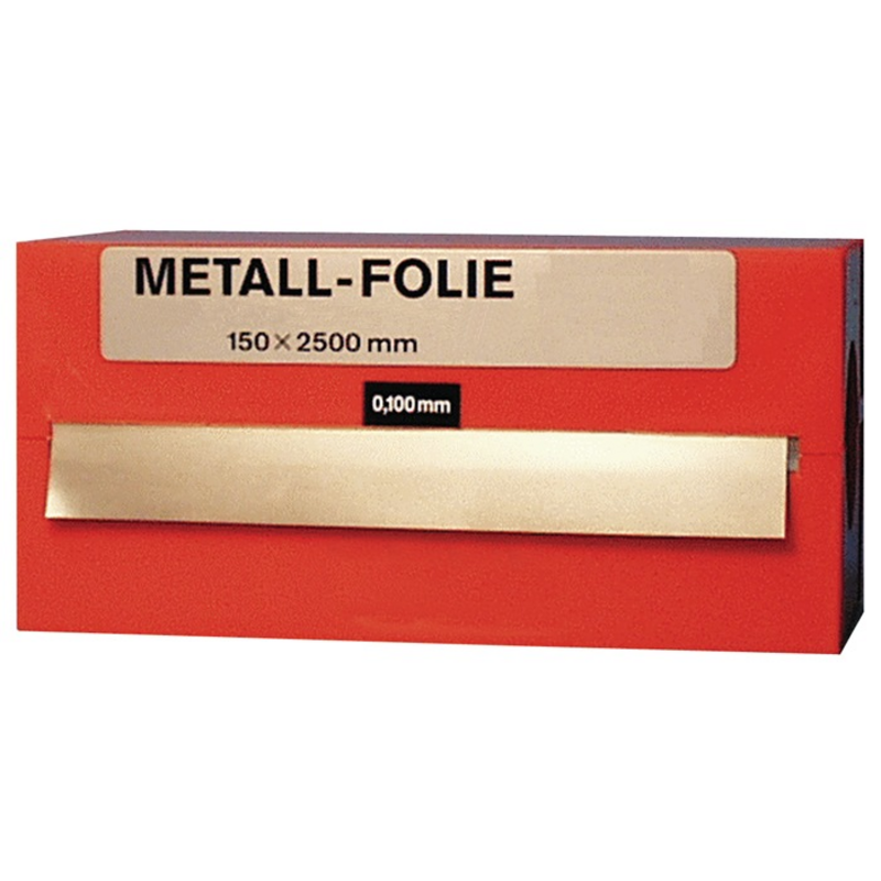 Metallfolie D.0,050mm MS MS63 L.2500mm B.150mm