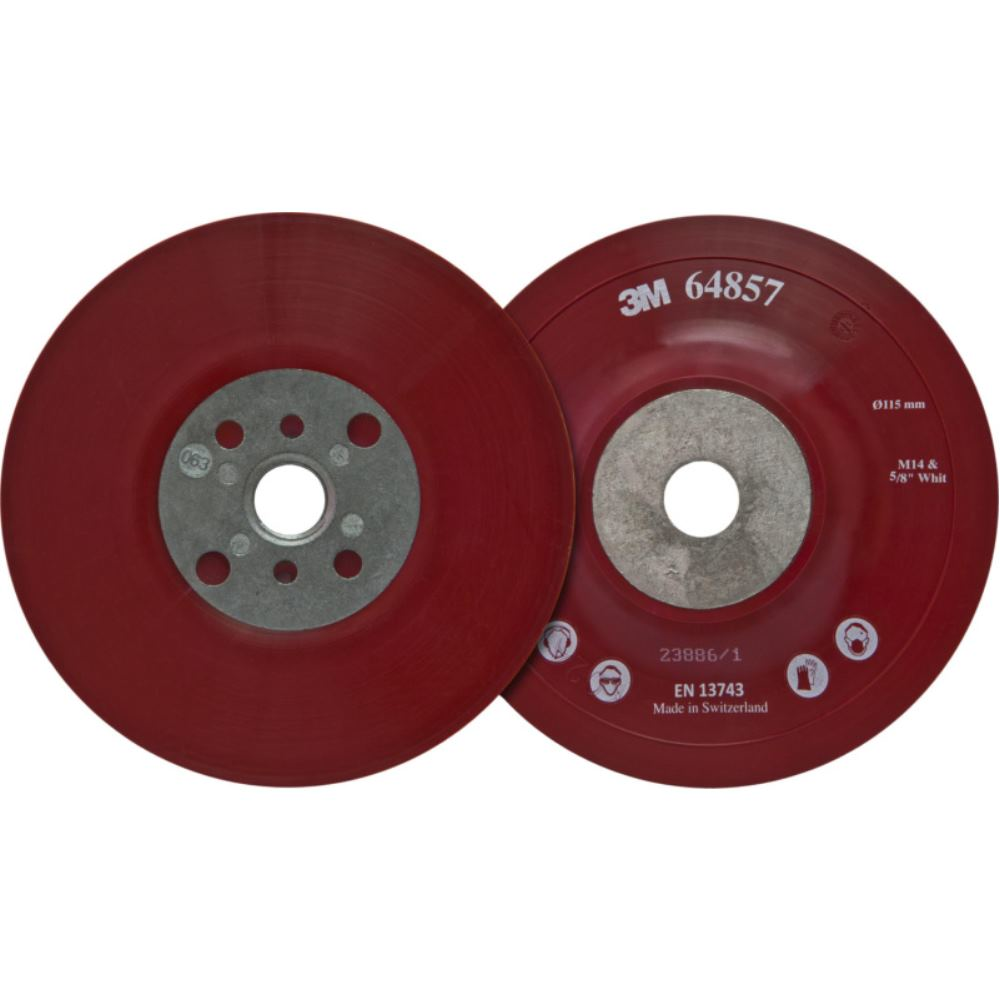 125 mm ondersteunende plaat voor Cubitron II Fibric -plakjes plat rood