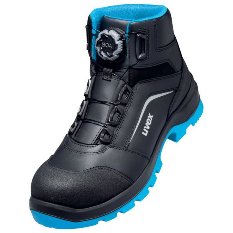 2 xenova® Stiefel S3 schwarz, blau Weite 11 Größe 42 | 9569242