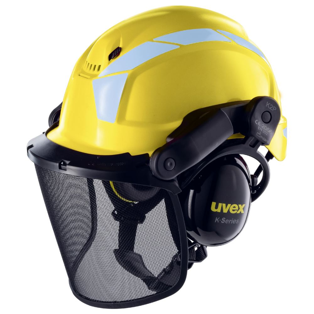 Beschermende helm pheos geel met ventilatie | 9774236