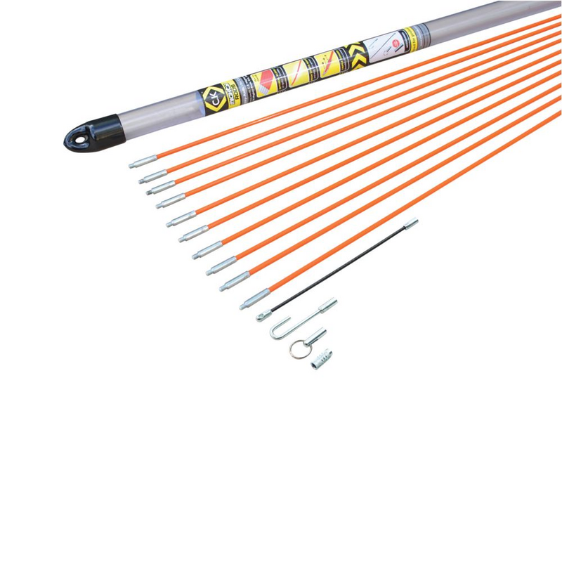 Kabel-Einziehstangensatz Mighty-Rod, 10 Meter | T5410