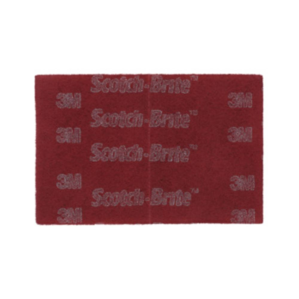 3M Scotch-Brite ™ Handpad 7447 Pro, rood, 152 mm x 2