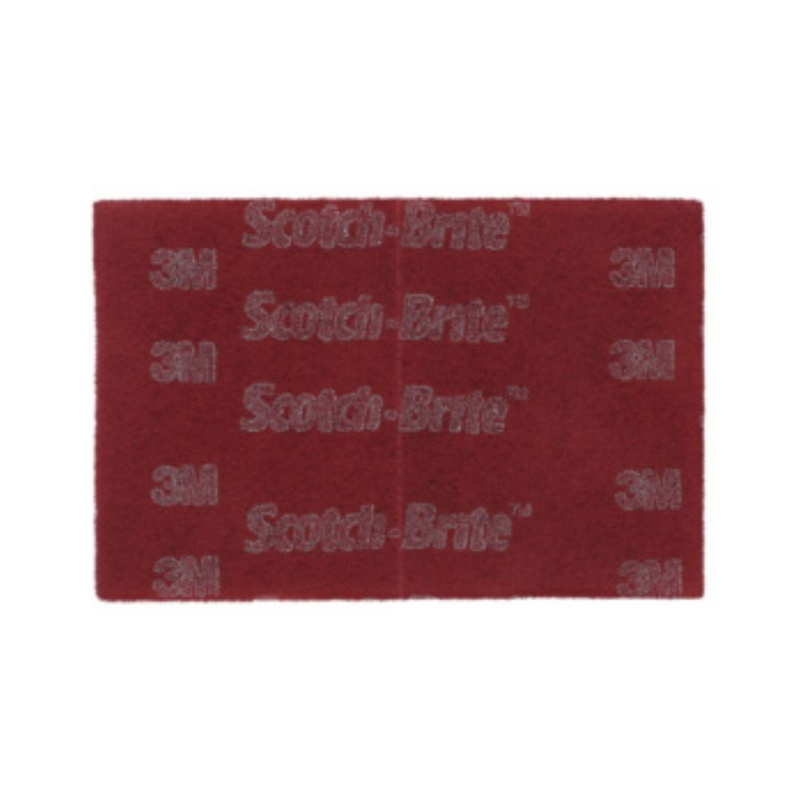 3M Scotch-Brite™ Handpad 7447 PRO, rot, 152 mm x 2