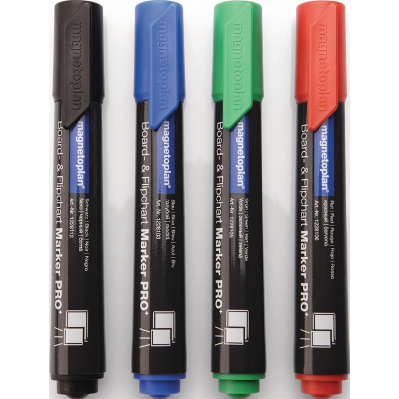 Boardmarker blau/grün/rot/schwarz Strich-B.1,5-3mm