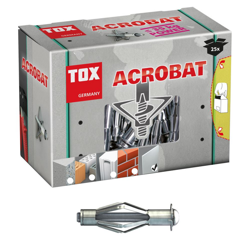 TOX Metall-Hohlraumdübel Acrobat M4x32 mm Kleinpack