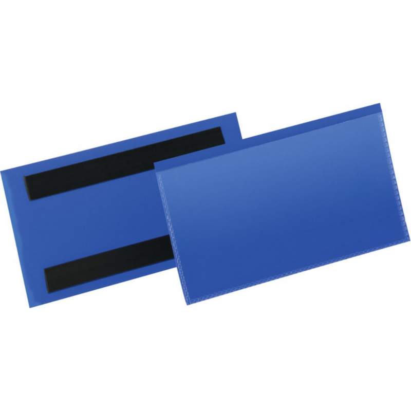 Beschriftungsschild. magnetisch Innenformat: 150 x 67 mm. Außenformat: 160 x 80 mm Farbe: dunkelblau