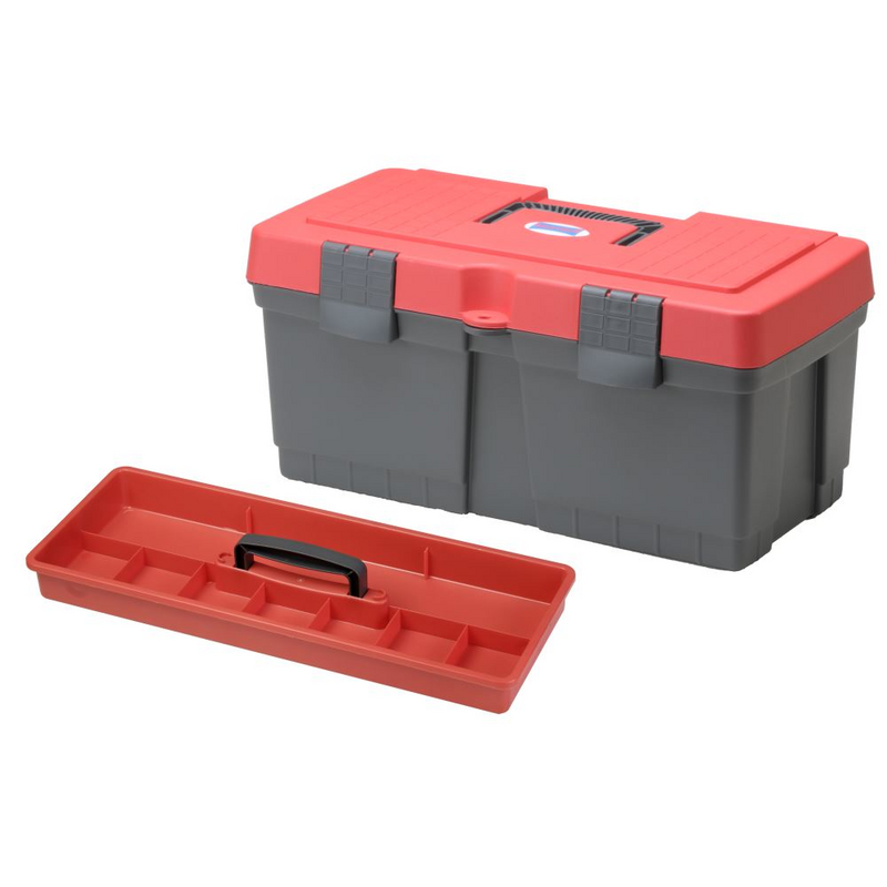 Werkzeugkoffer ALPHA COMPACT aus PP grau/rot 260x4