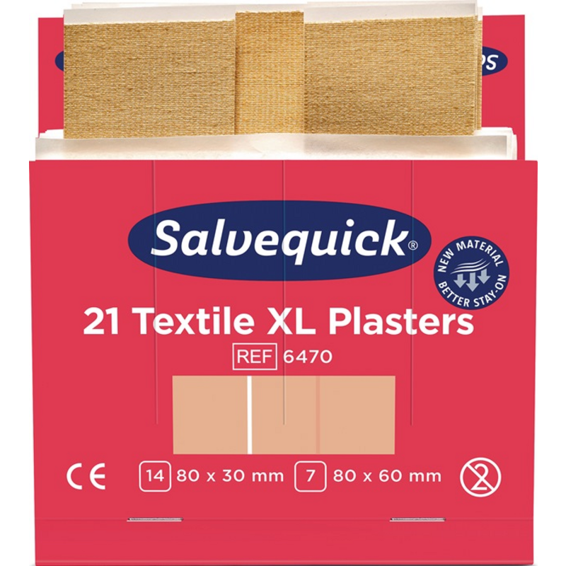 Pflasterstrips Salvequick Textilpflaster ext.gr.6N