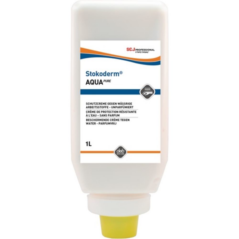 Hautschutzcreme Stokoderm® Aqua PURE 1l silikon-/p