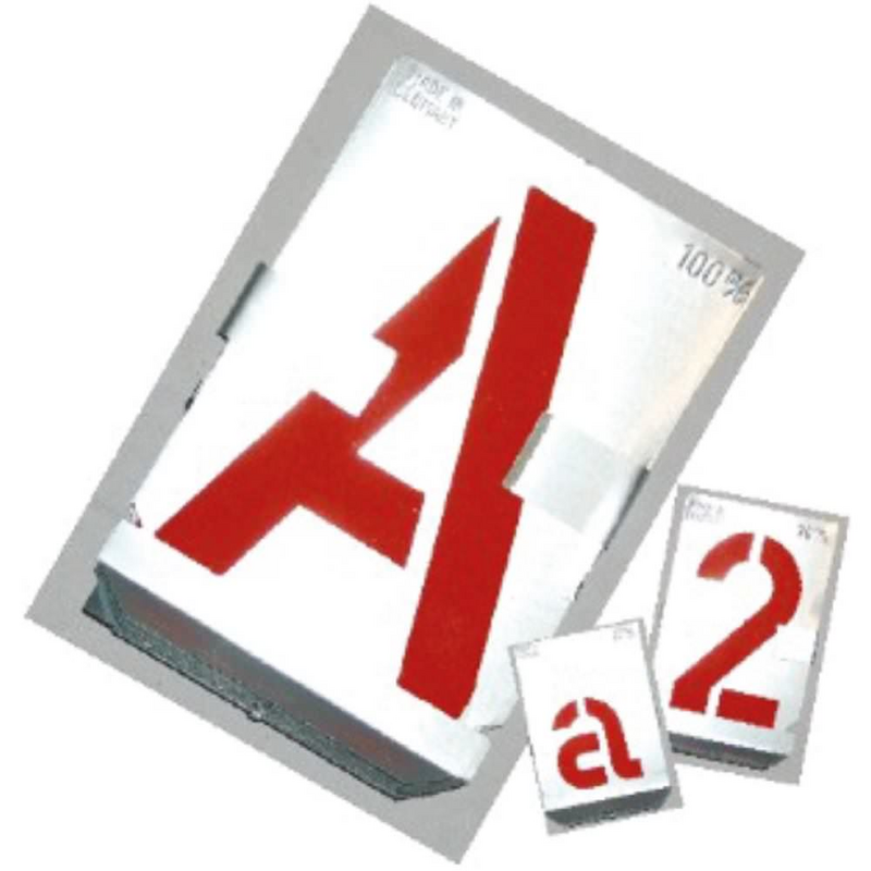 Signierschablonen Buchstaben von A-Z. SH 60 mm