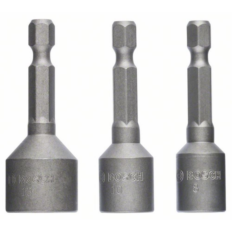 Steckschlüssel-Pack. 3-teilig. 50 mm. 8. 10. 13 mm