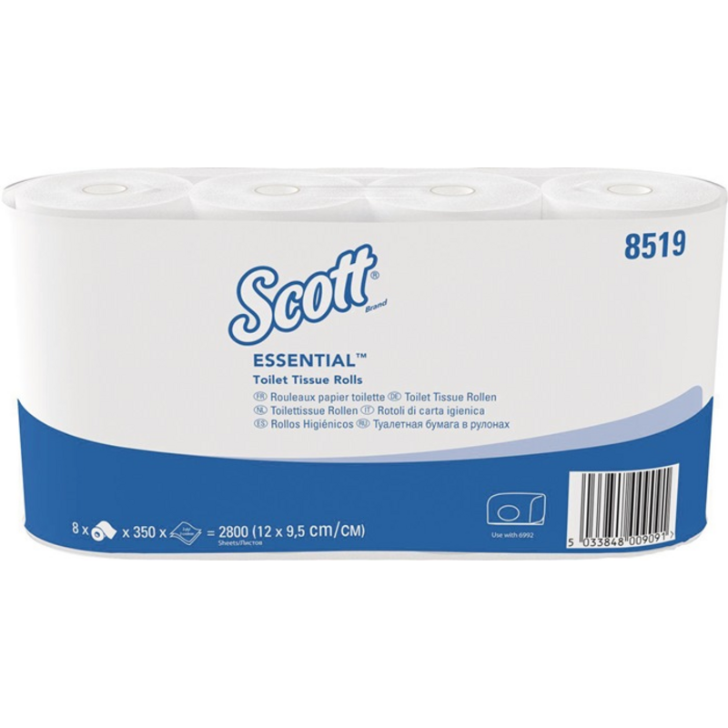 Toilettenpapier SCOTT® ESSENTIAL 8519 2-lagig,Klei