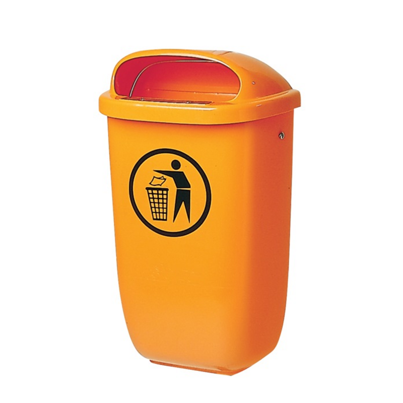 Abfallbehälter H650xB395xT250mm 50l orange SULO