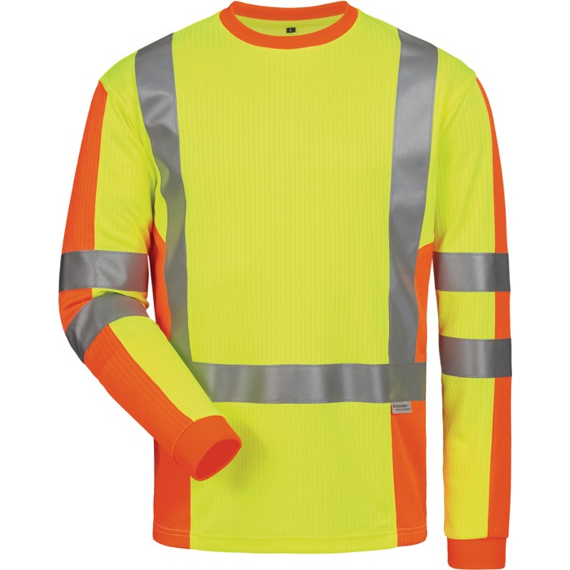 UV-/ Warnschutz-Langarmshirt Drachten Gr.L gelb/or