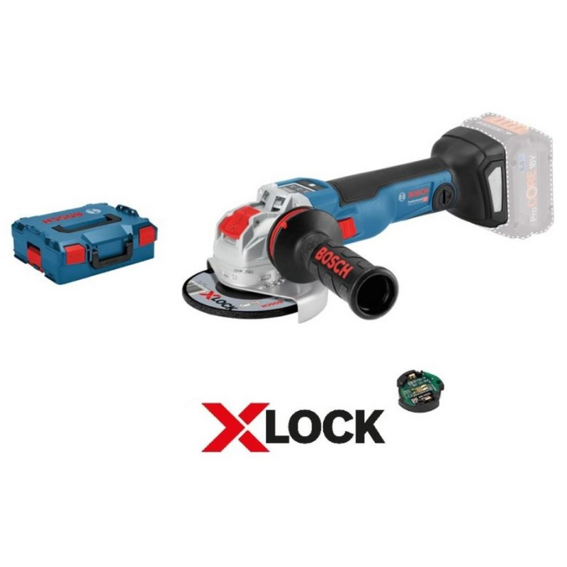 X-LOCK Akku-Winkelschleifer GWX 18V-10 SC Modul GCY 30-4 | ohne Akku ohne Ladegerät in L-Boxx